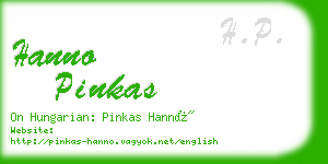 hanno pinkas business card
